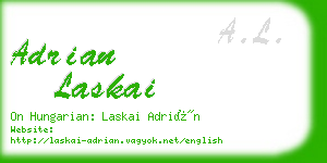 adrian laskai business card